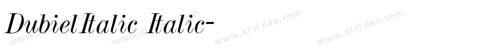DubielItalic Italic字体转换